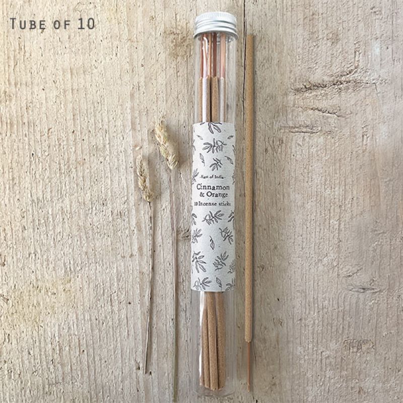 Tube of incense sticks-Orange, Clove & Cinnamon