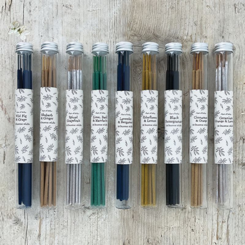 Tube of incense sticks-Elderflower & Lemon