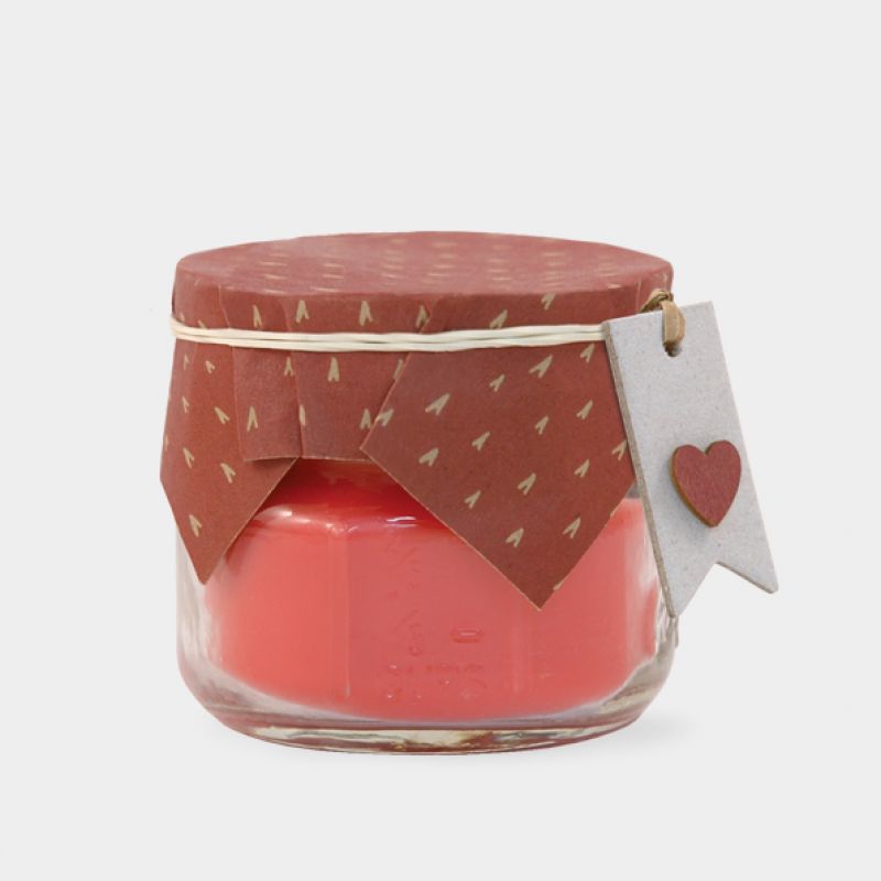 Βάζο κερί σόγιας - Μήλο & Κανέλα