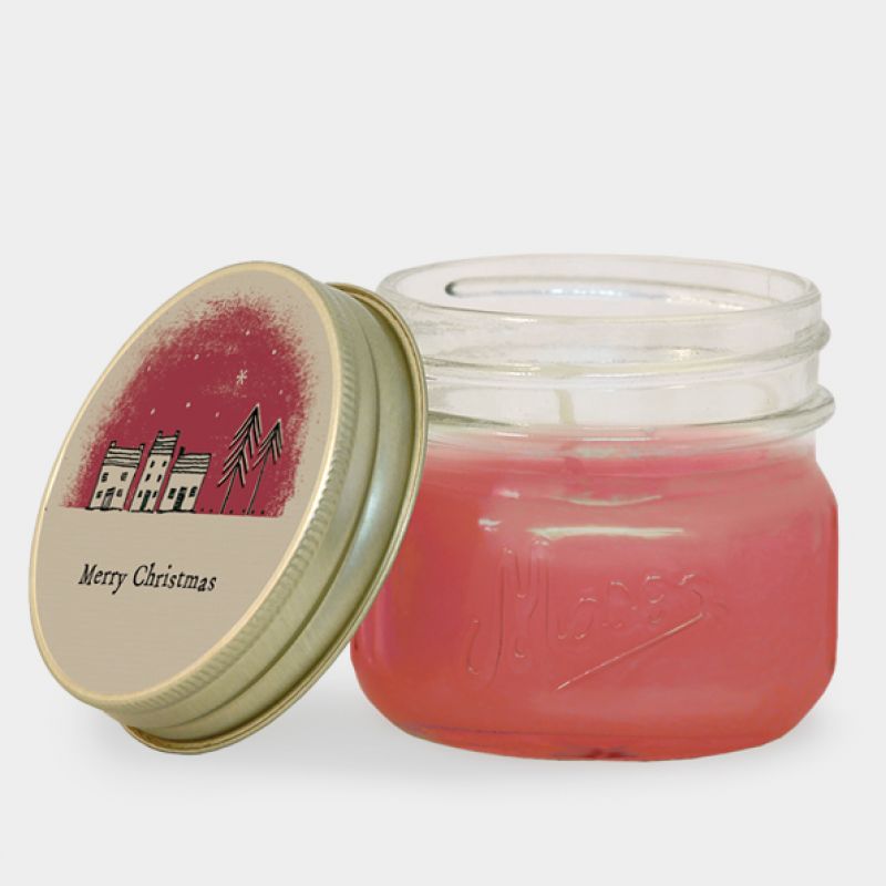 Soy Christmas candle – Houses
