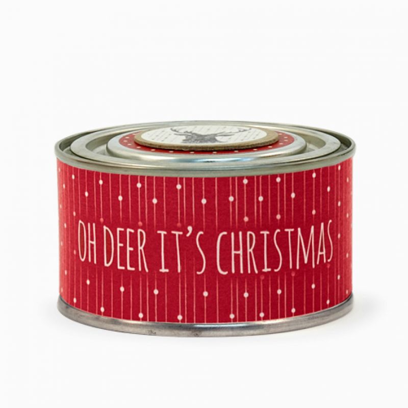 Tin candle - Deer, Oh deer it’s Christmas