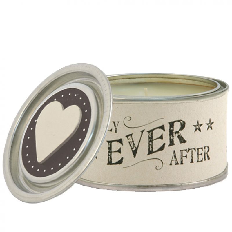 Newsprint candles - Happily ever after
