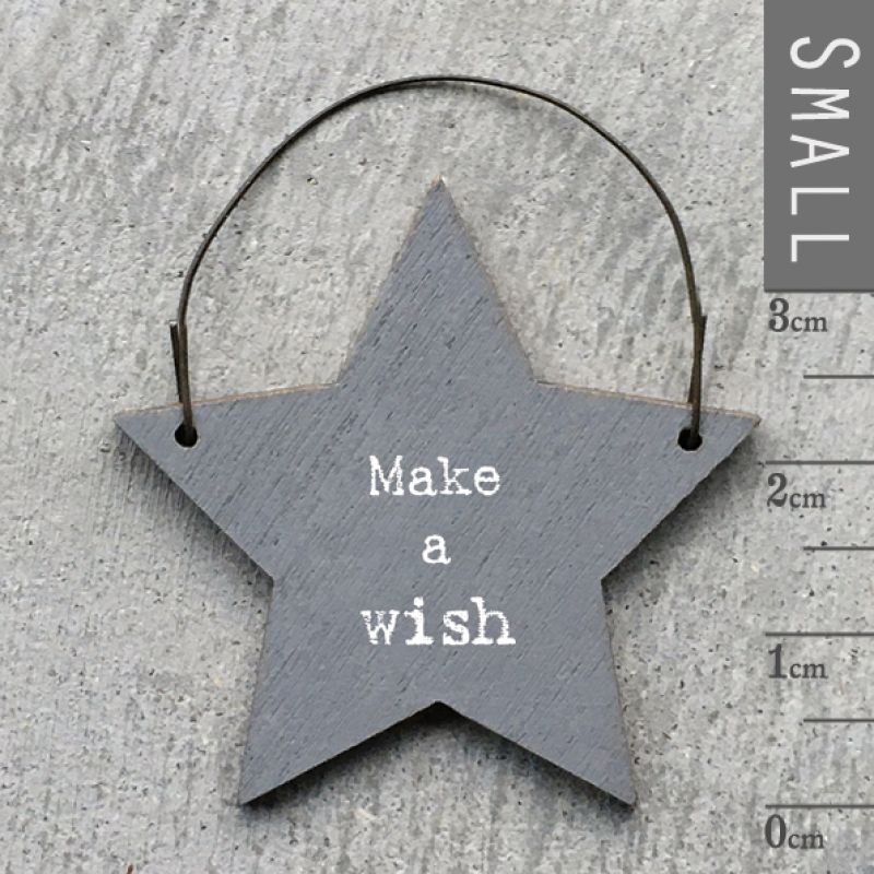 Επιγραφή αστεράκι - Make a wish