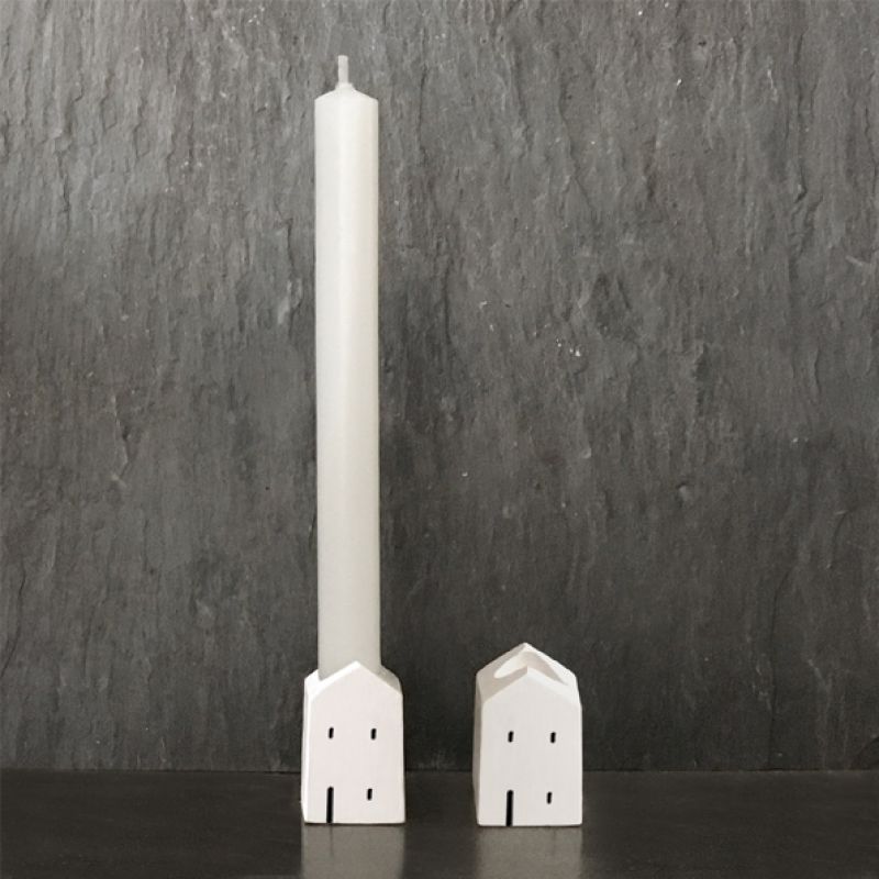 Candle with holder-House 3.3cm