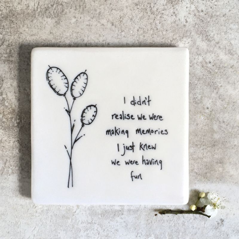 Floral coaster-Realise making memories