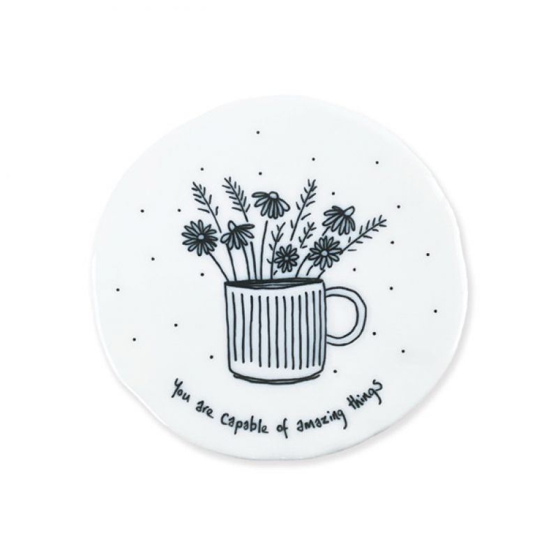 Flowers in mug coaster-You are capable of amazing things