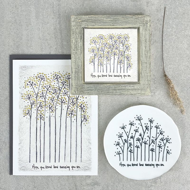 Tall flowers coaster-Hope you know amazing