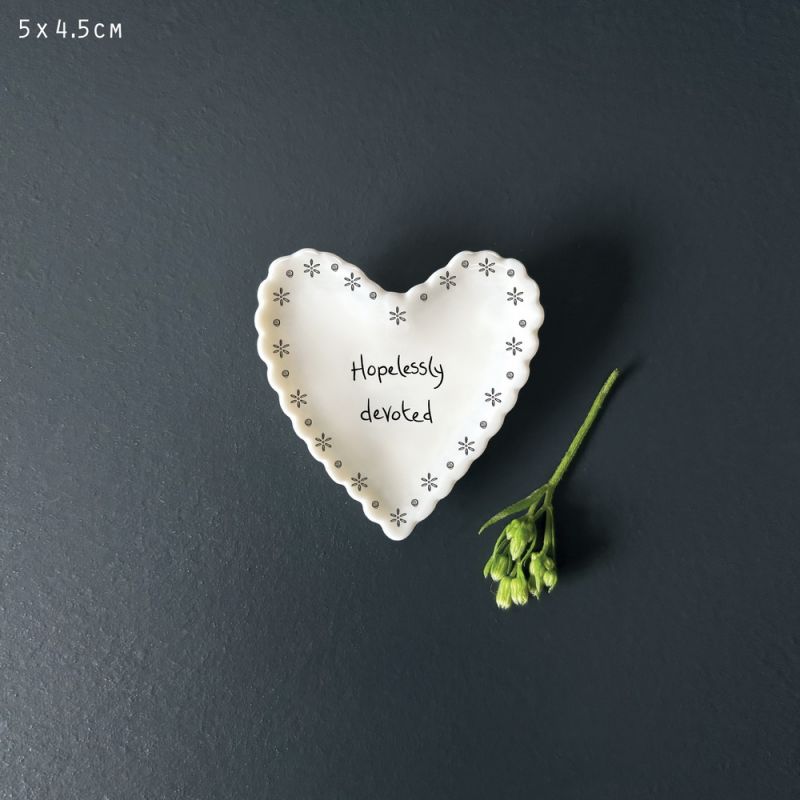 Μπολάκι δαντέλα καρδιά sm - Hopelessly devoted