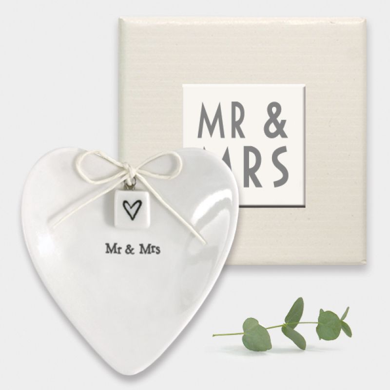 Porcelain ring dish - Mr and Mrs