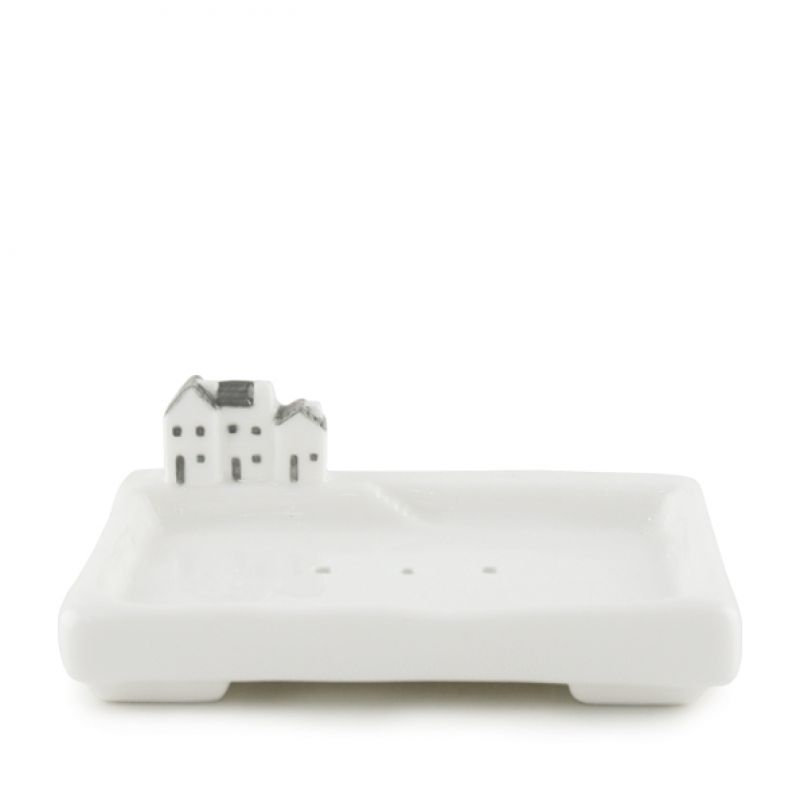 Soap dish with houses & steps-Quayside