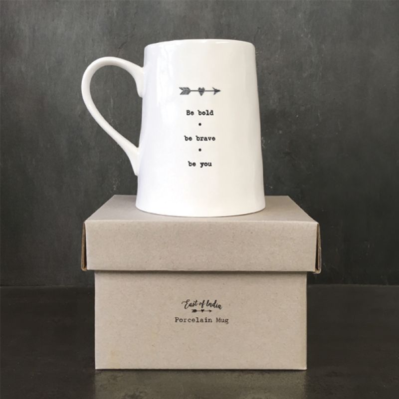 Porcelain mug-Arrow/ Be bold