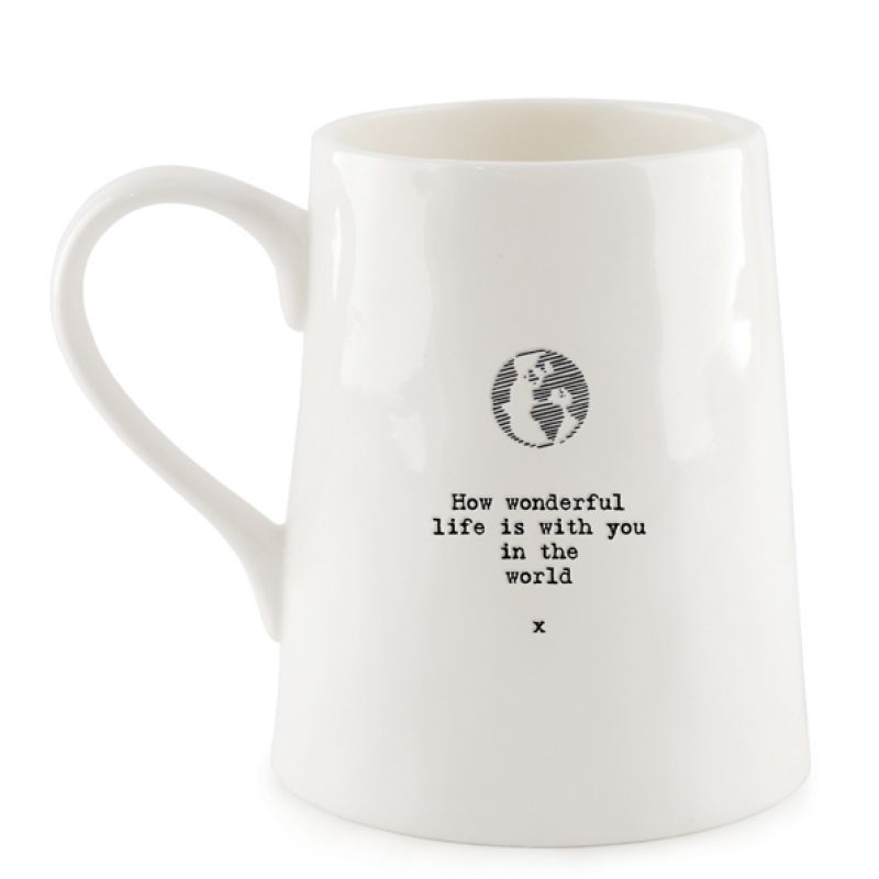 Porcelain mug-World/ How wonderful