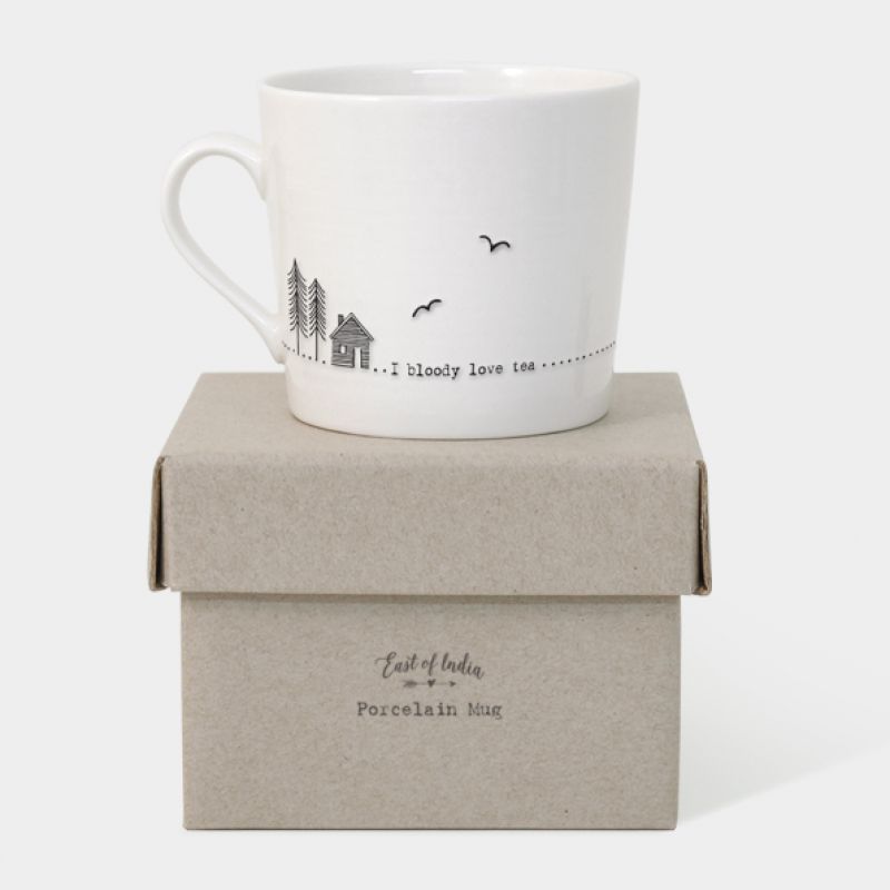 Wobbly mug – I bloody love tea