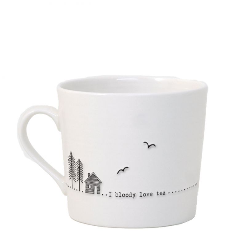 Wobbly mug – I bloody love tea