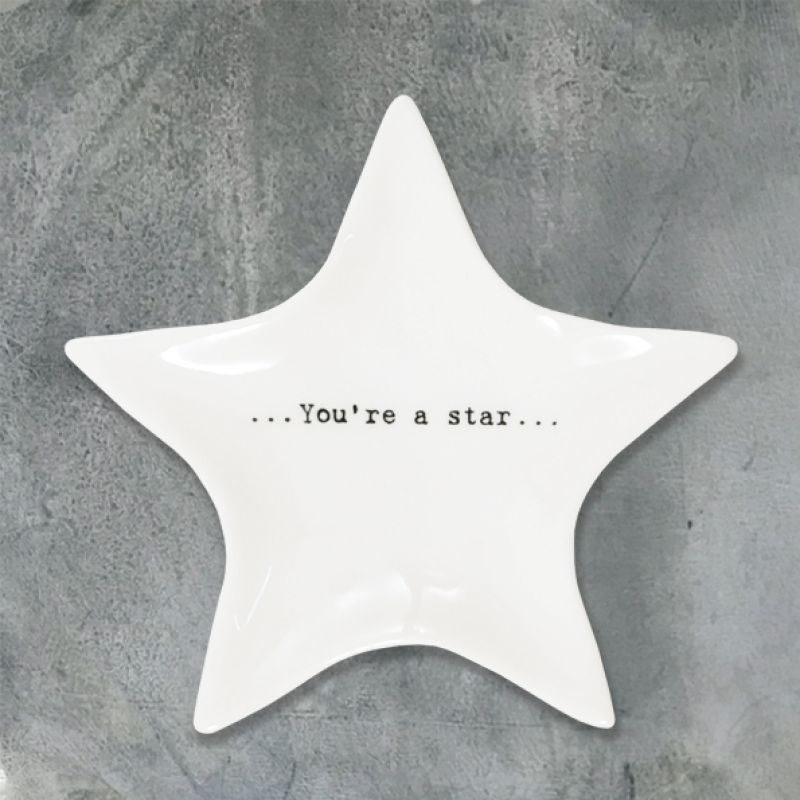 Πιατάκι αστέρι πορσελάνη - You're a star