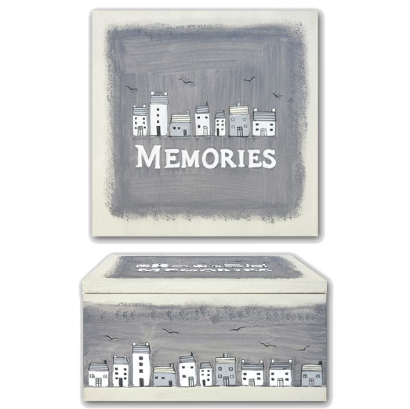 Κουτί ξύλινο - Memories / Σπίτια 21εκ.