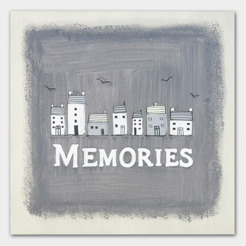 Κουτί ξύλινο - Memories / Σπίτια 21εκ.