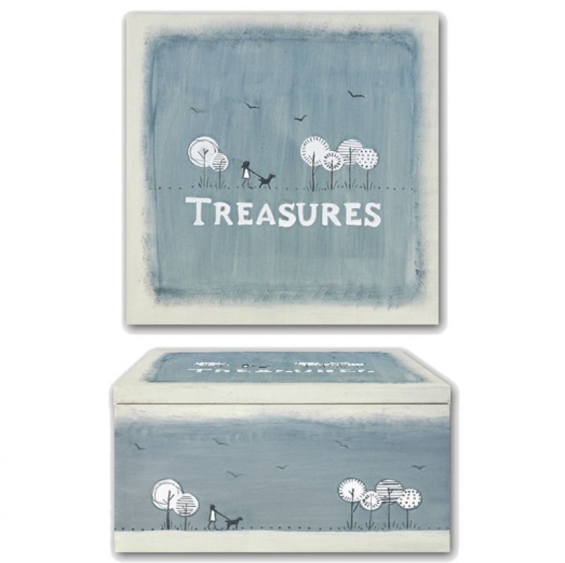 Large square keepsake box – Treasures