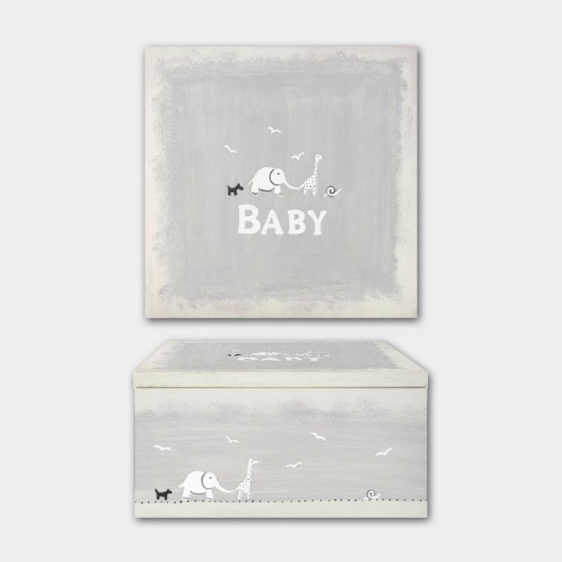 Κουτί ξύλινο - Baby box 21εκ.