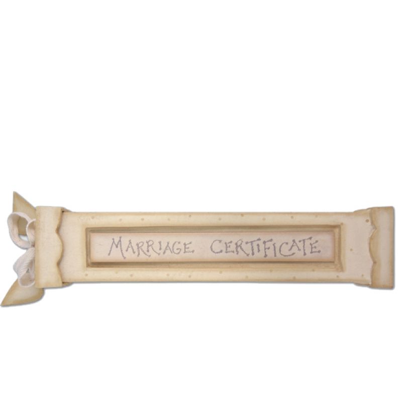 Certificate holder cream - Marriage