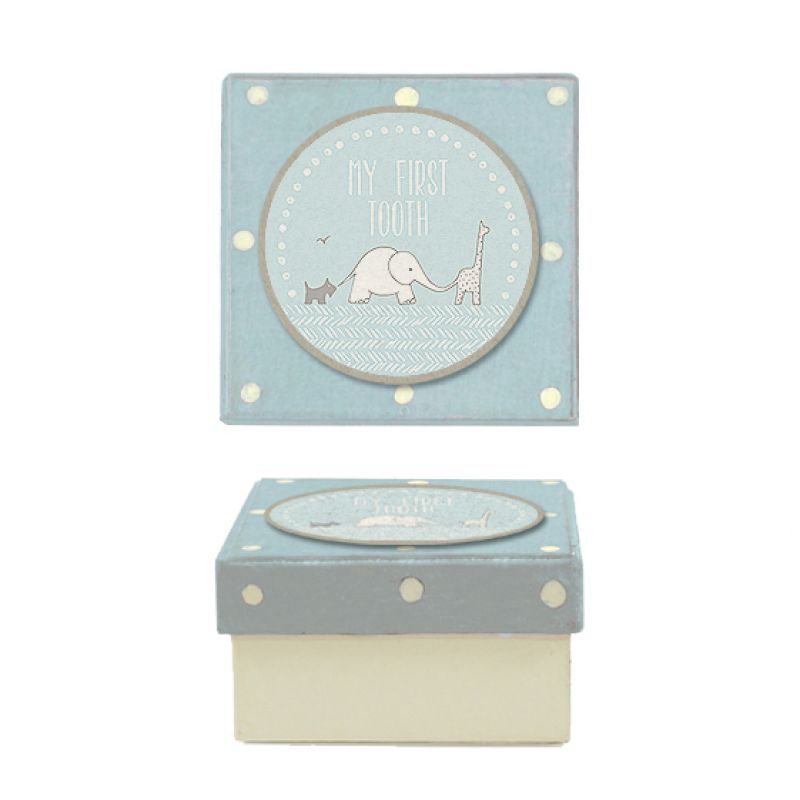 Dotty blue box-My first tooth