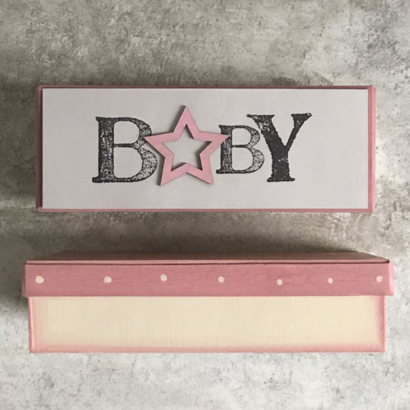 Κουτί μωρού πουά - Ροζ/ Baby