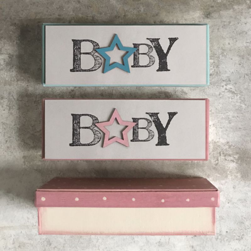 Κουτί μωρού πουά - Ροζ/ Baby