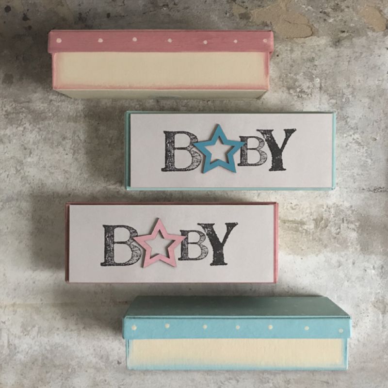 Κουτί μωρού πουά - Σιέλ/ Baby
