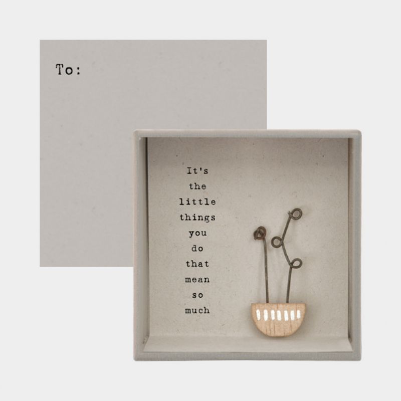 Κάρτα σε κουτί-Little things