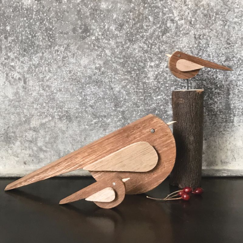 Naive wood bird-Large 