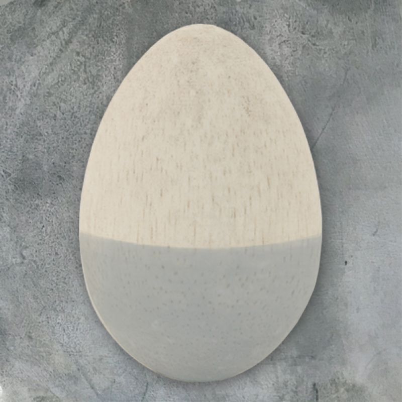 Wooden egg-Grey dipped