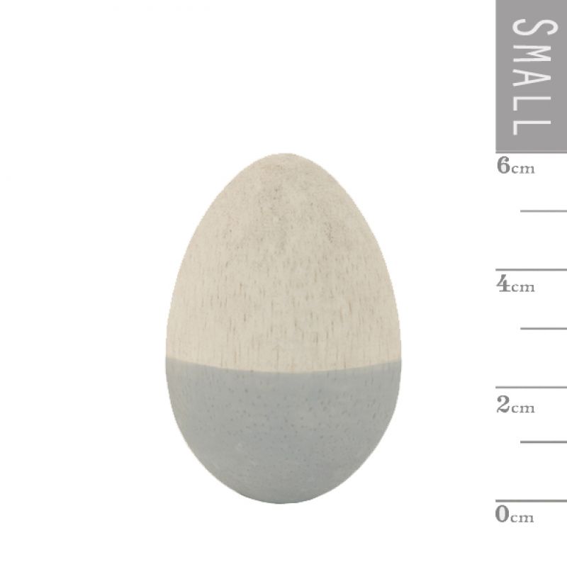Wooden egg-Grey dipped