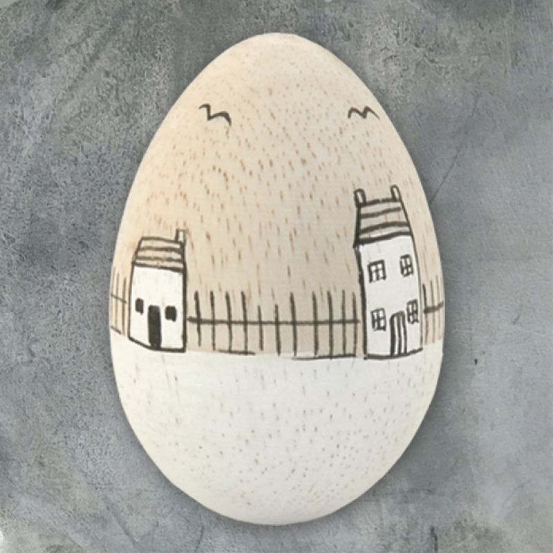 Αυγό ξύλινο - Σπίτια