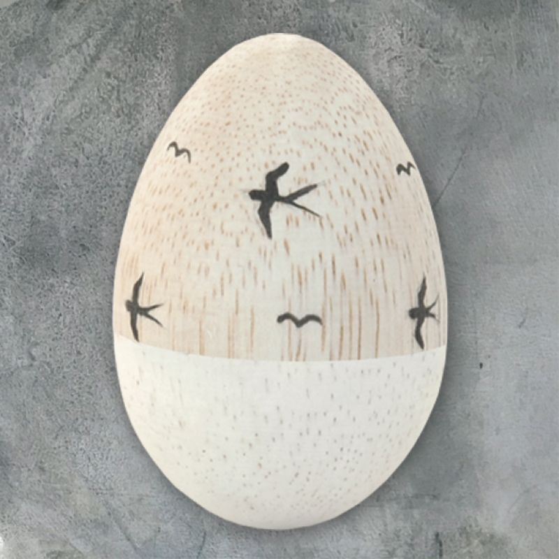 Αυγό ξύλινο - Χελιδόνια