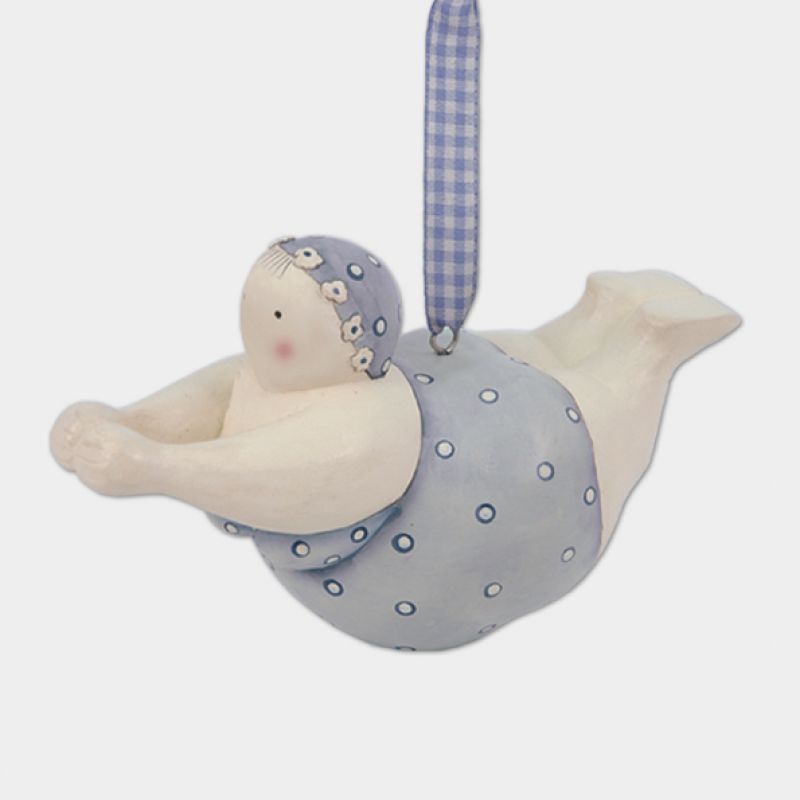 Hanging bathing belle - Blue (18cm)