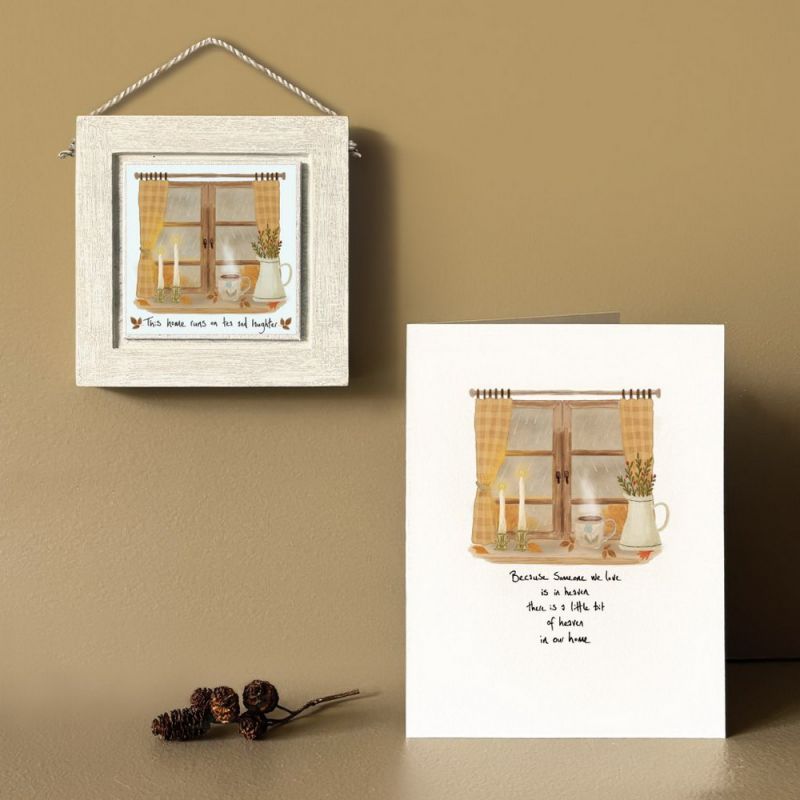 Sq window pic-Home runs on tea & laughter