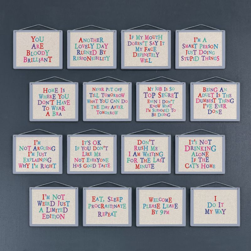 Επιγραφή-Eat, sleep, procrastinate repeat 9x11,5εκ.