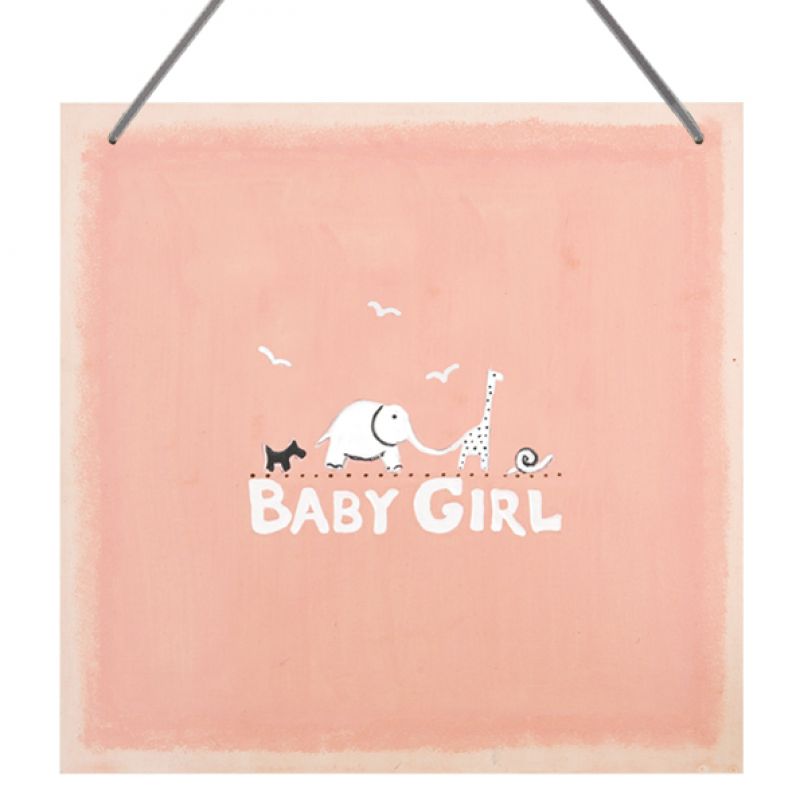 Sq pink sign-Baby girl