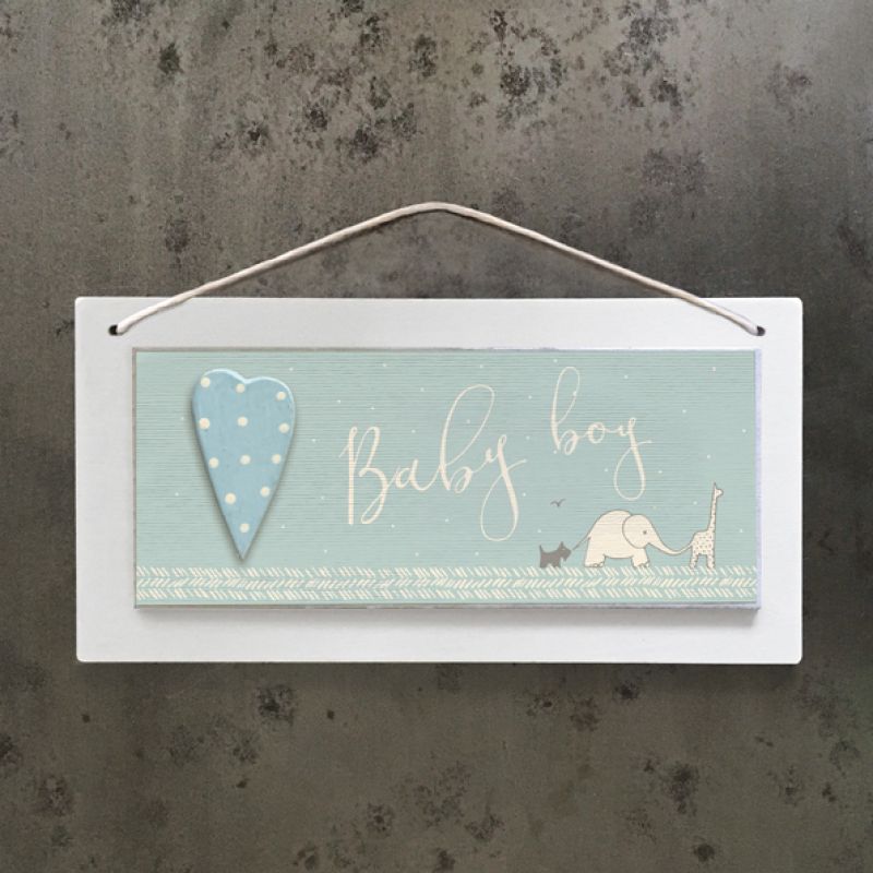 Long cream sign-Baby boy