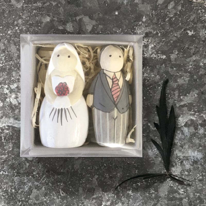 Little boxed - Bride and groom / Mr & Mrs 6cm