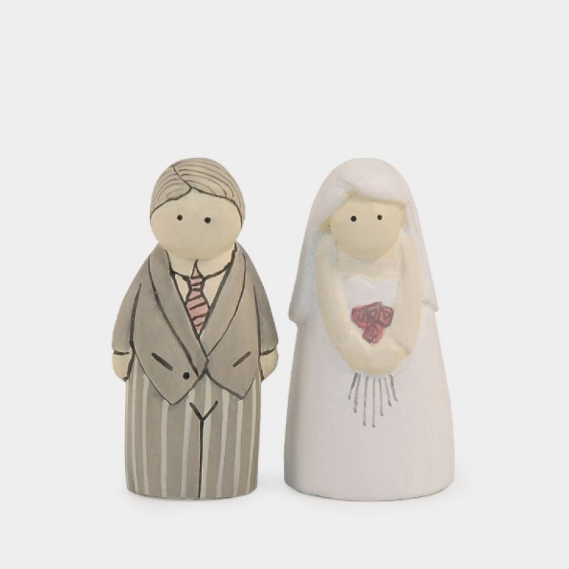 Little boxed - Bride and groom / Mr & Mrs 6cm