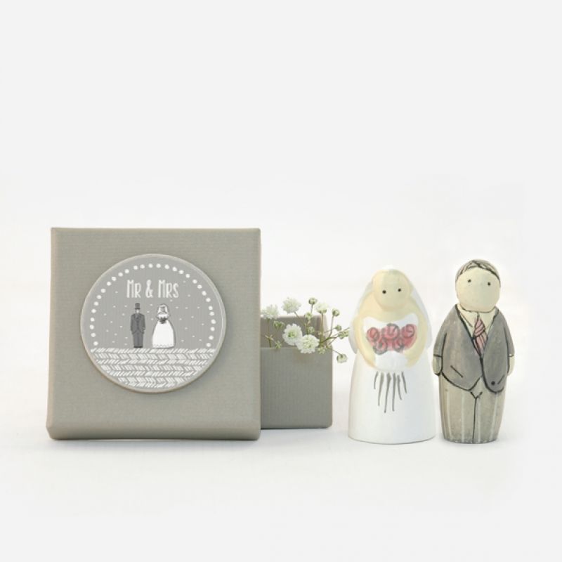 Little boxed - Bride and groom / Mr & Mrs 6cm