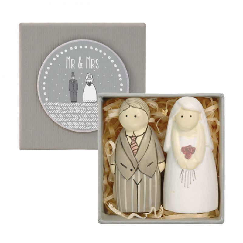 Little boxed - Bride and groom / Mr & Mrs 6cm