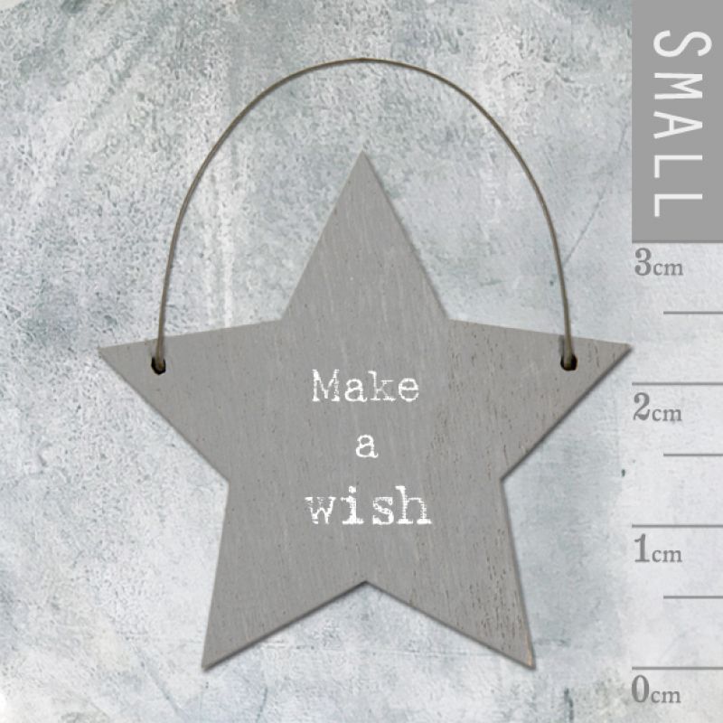 Επιγραφή αστεράκι - Make a wish