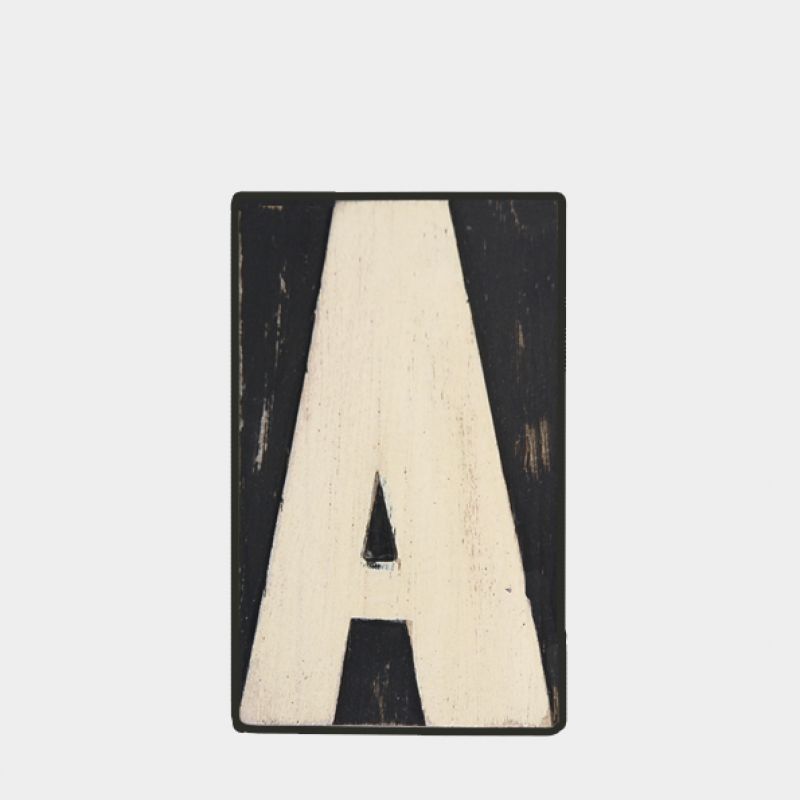 Wood block letter - A