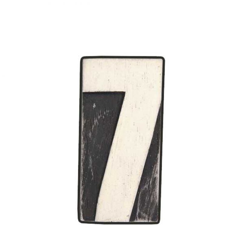 Wood block number - 7