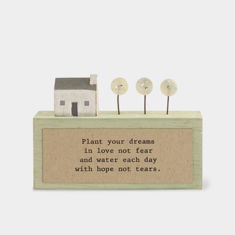 Wooden plaque – Plant your dreams 