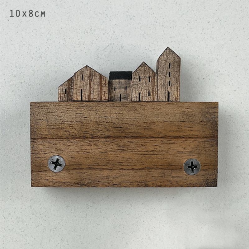 Wood pegboard-The street