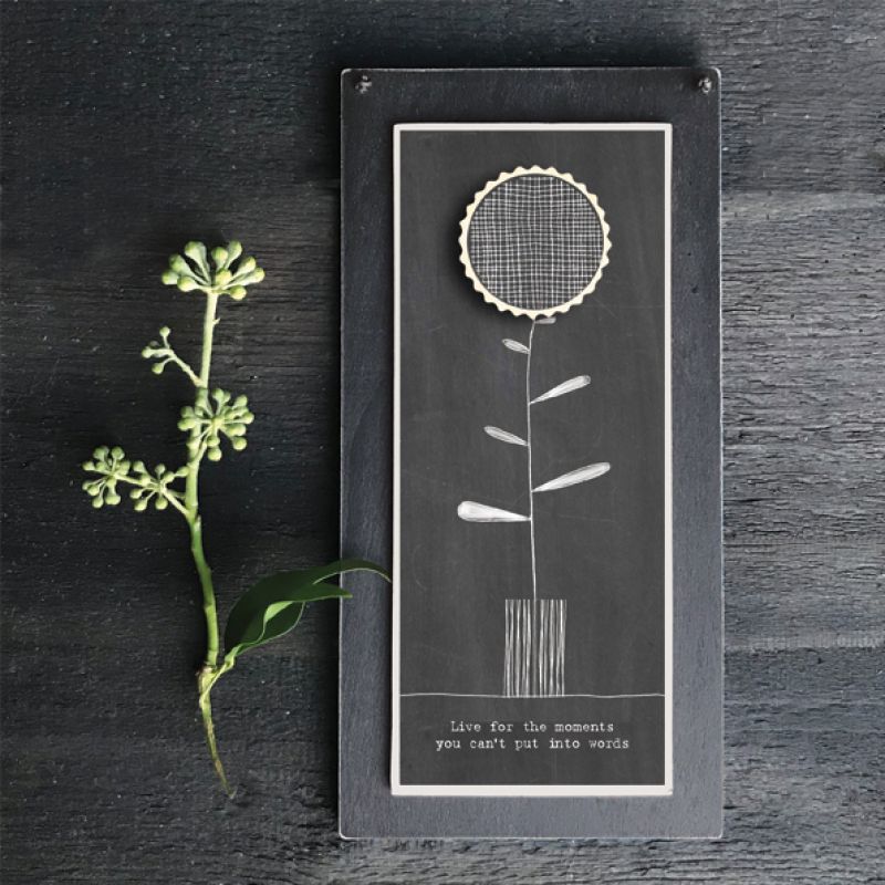 Καδράκι μαυροπίνακας - Live for the moments