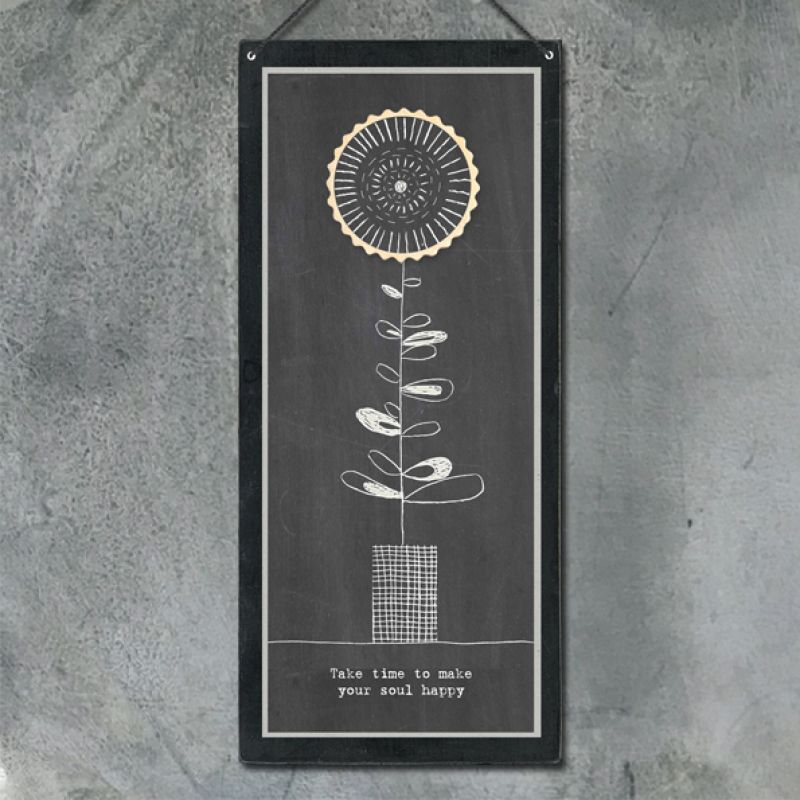 Καδράκι μαυροπίνακας - Take time to make soul happy